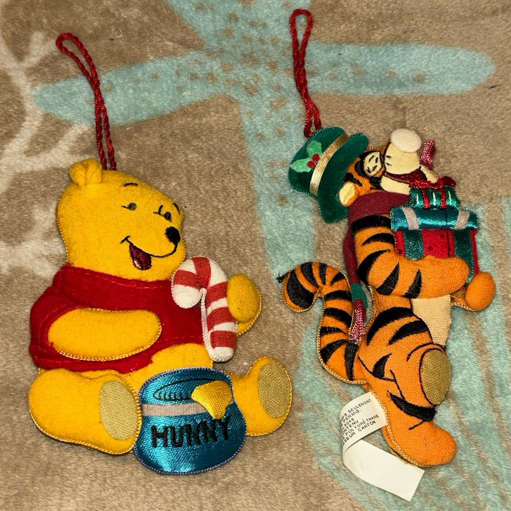 Vintage Winnie the Pooh Christmas Ornaments